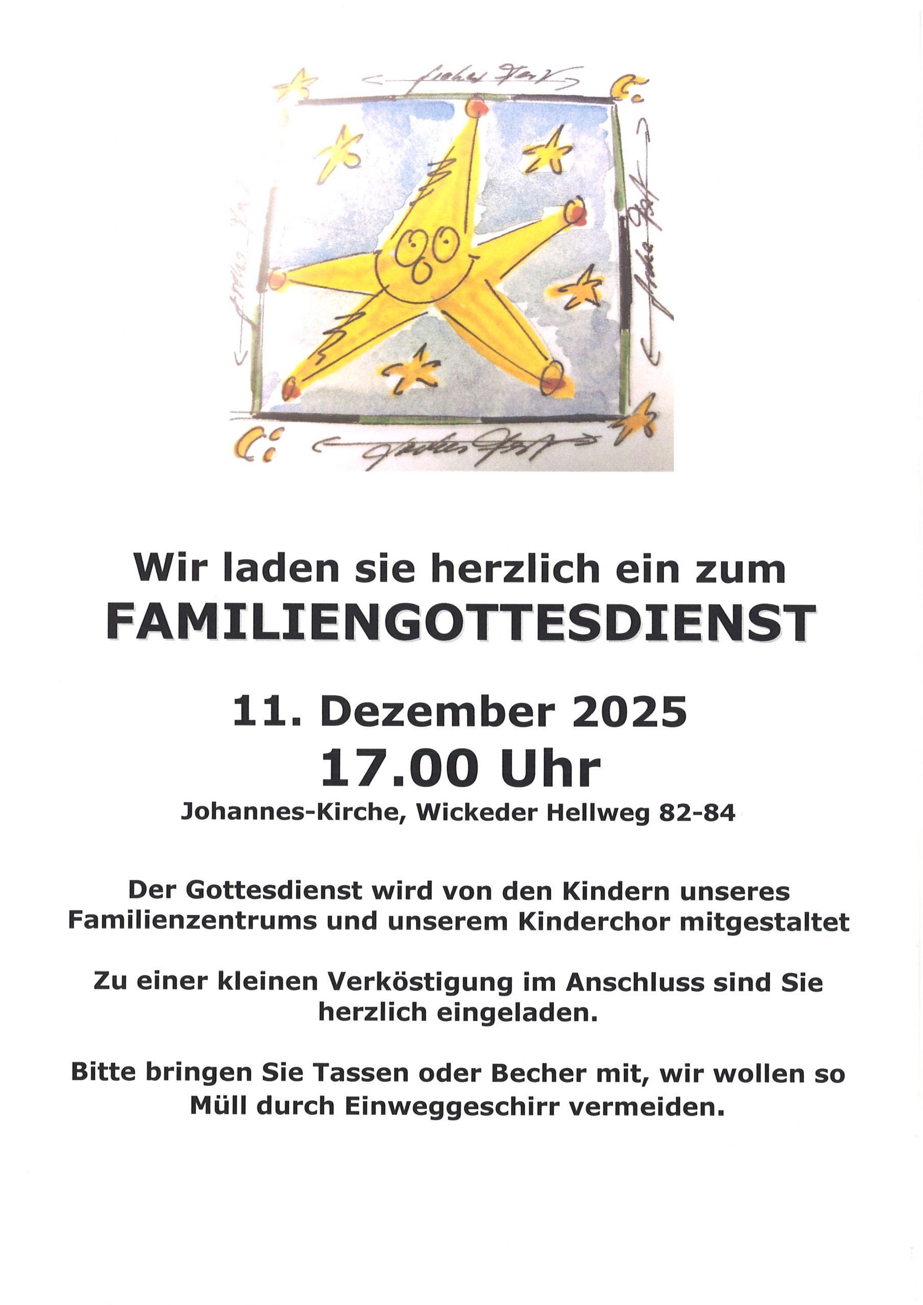 Familiengottesdienst am 11.12.2025